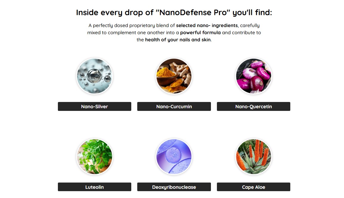 Nanodefense pro Ingredients